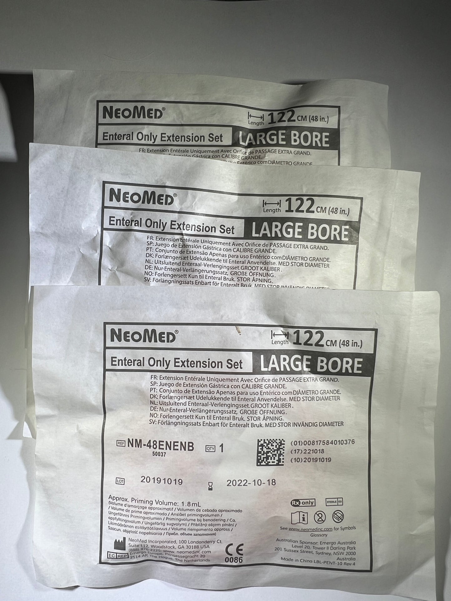 3 neomed large bore extensions