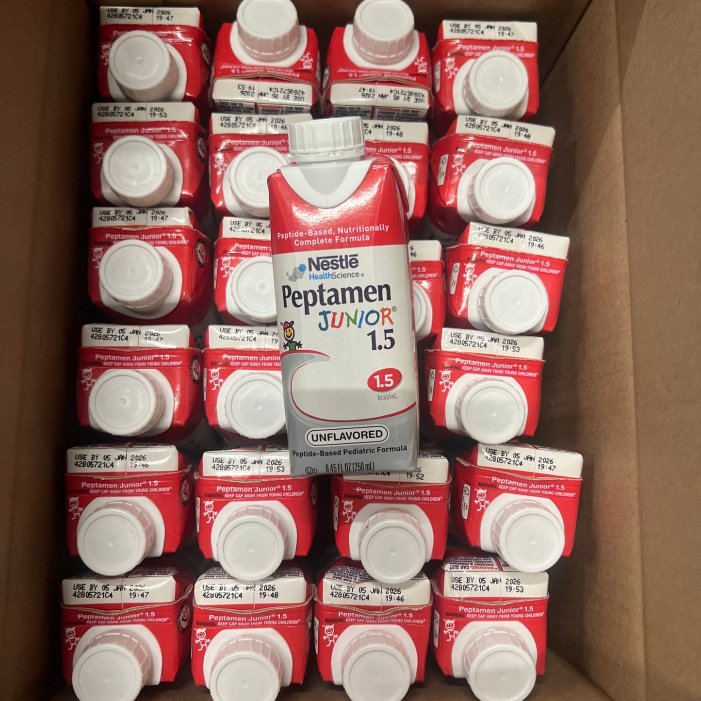 24 cartons Nestle Peptamen Junior 1.5 Unflavored