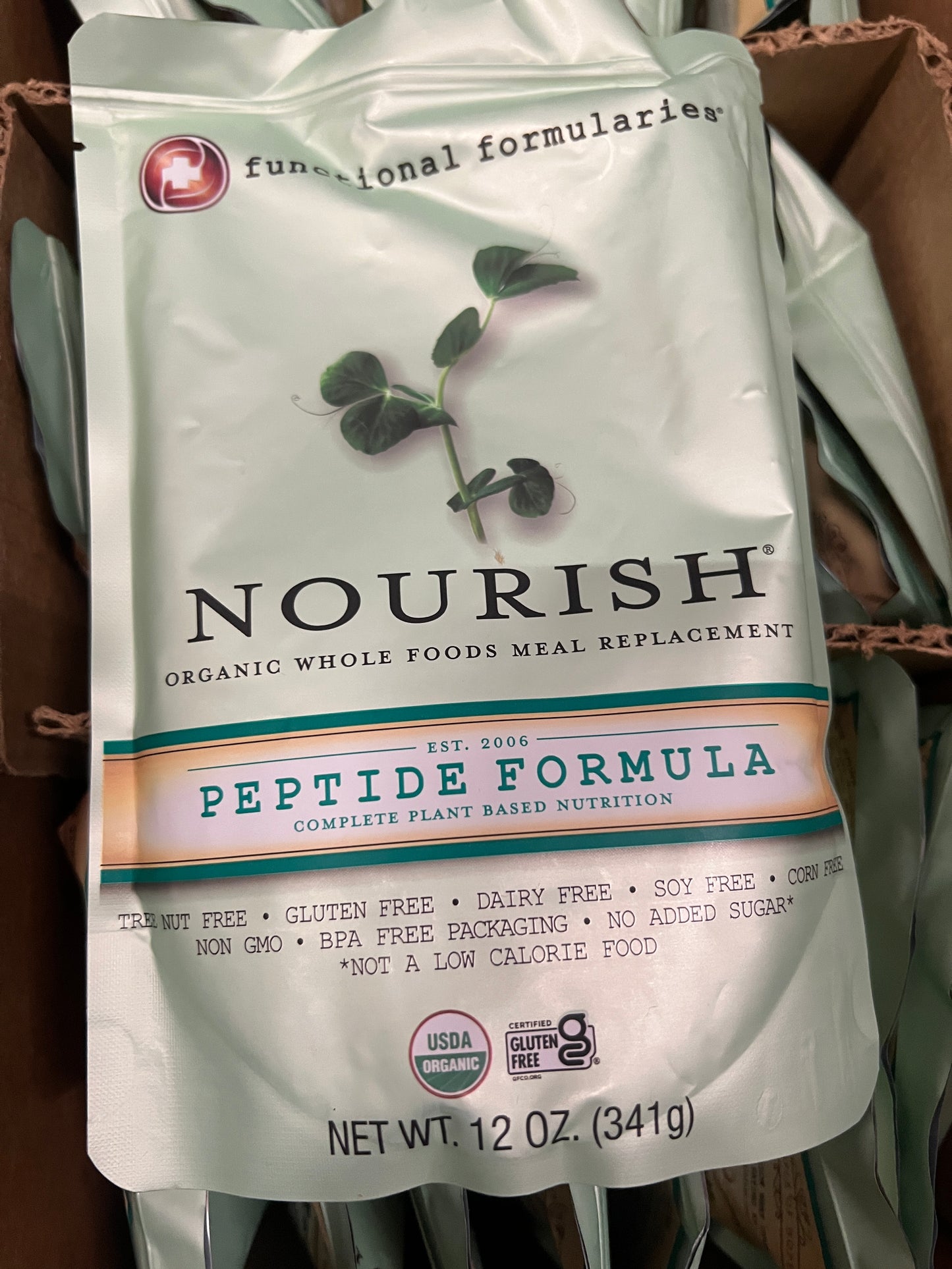 Nourish Peptide - 24 Count - Functional Formularies Pediatric Organic Blended Feeds - 24 Pouches - MAY 9, 2025