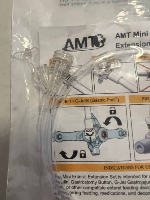 Mini CLASSIC 24" Right Angle Extension Dual Legacy Y-Port Feeding Set - 6-2422 - 1 Unit - Choose Your Date