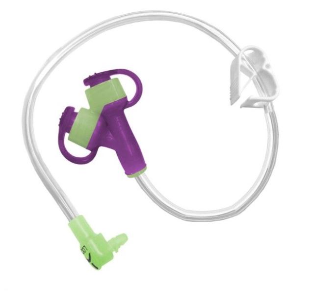 Mini One 12" Right Angle Extension 2 Port Y ENFit Feeding Set - 8-1255-ISOSAF - 1 Unit - Choose A Date