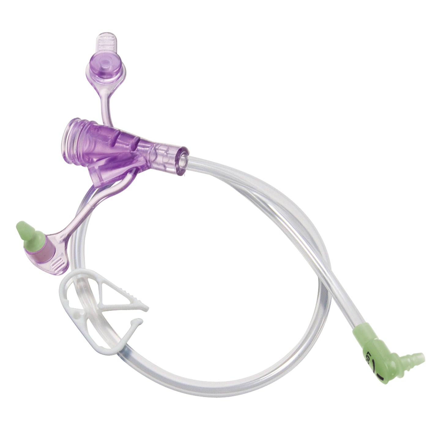 Mini One 12" Right Angle Glow Green Feeding Set with Y Port Adapter (purple) Legacy - 8-1257G - 1 Unit - OOD - Choose A Date