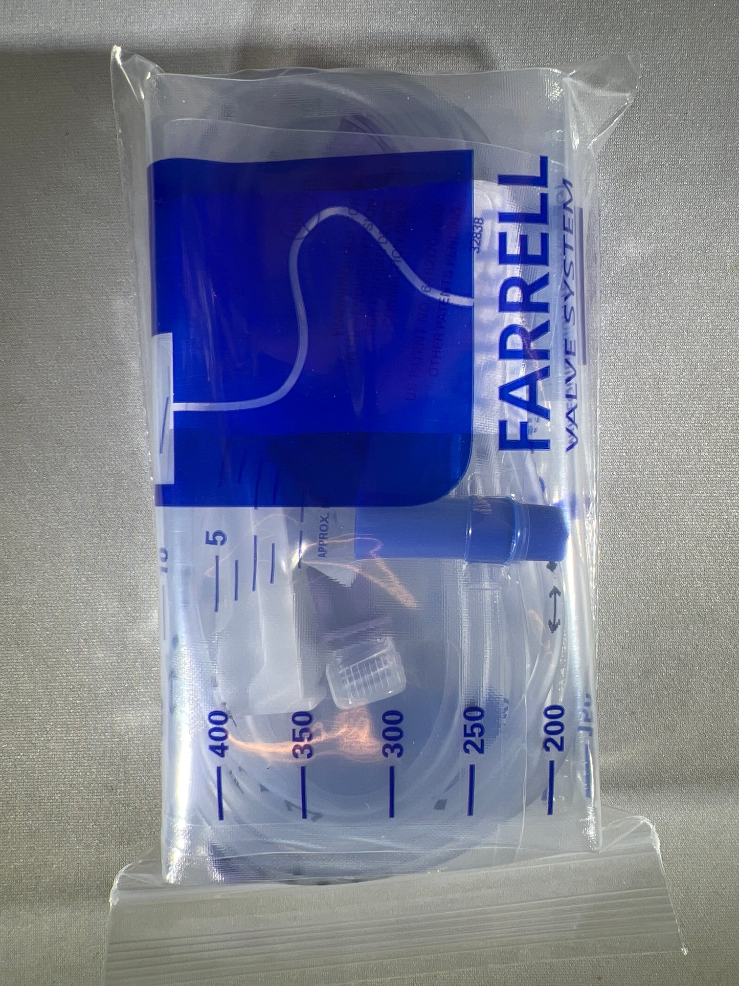 Farrell Bag - ENFit - Closed Enteral Decompression System Gastric Pressure Relief Device - ENFit Connection - In Date