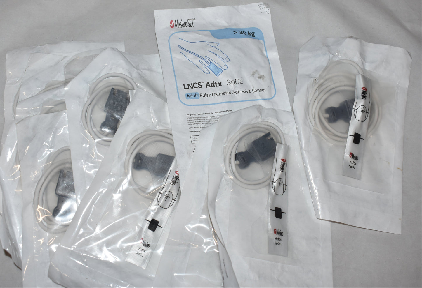 LNCS Adtx SPO2 sensor lot of 10 dated 2021-2022