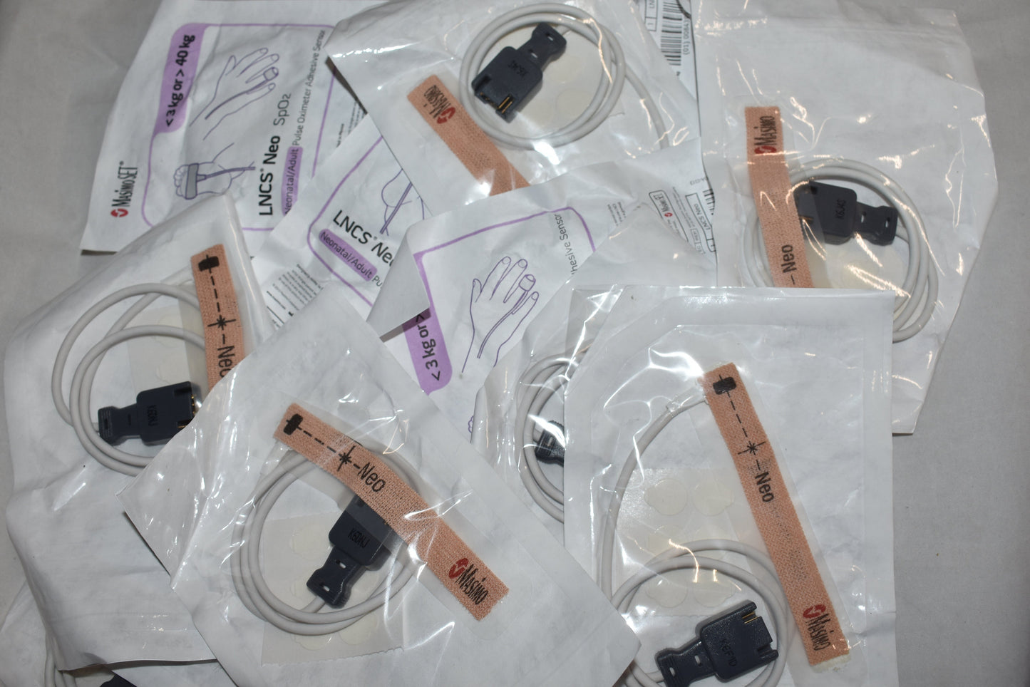 18x Masimo LNCS Neo Sp02 Neonatal / Adult Pulse Oximeter Adhesive Sensors 2329 - OOD