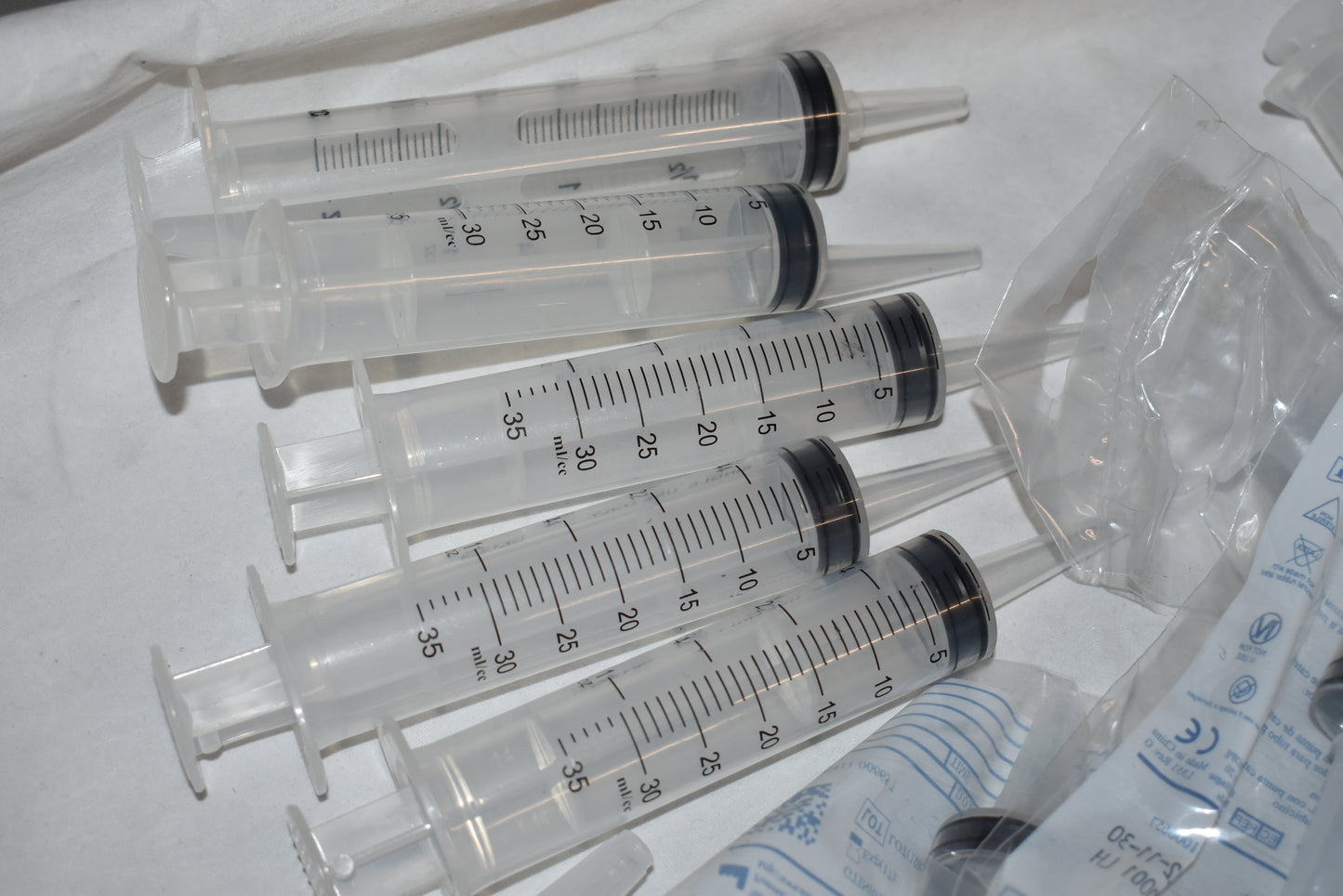 31x 60ml Cath Tip Oral Syringe Mixed Lot - OOD
