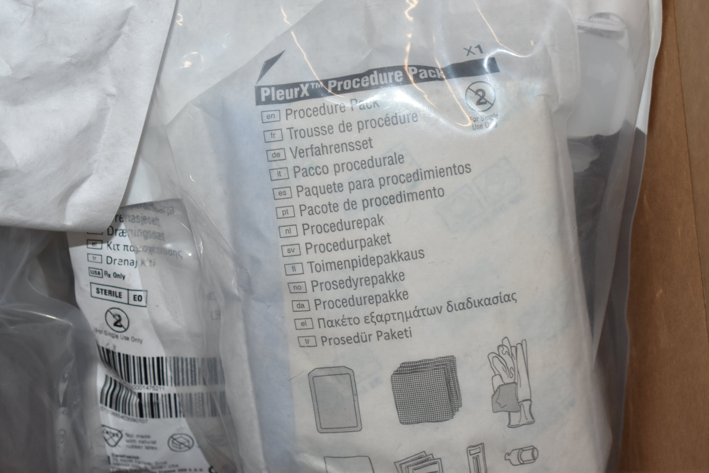 6 PleurX Drainage Kits REF 50-7510 - in date