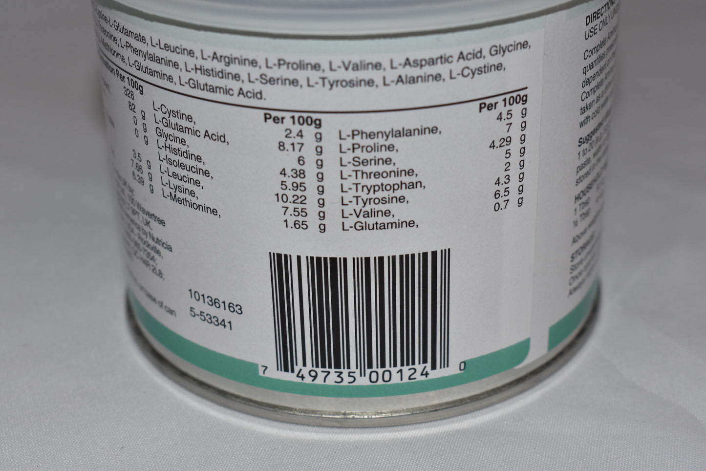 1 can Nutricia Complete Amino Acid Mix - in date