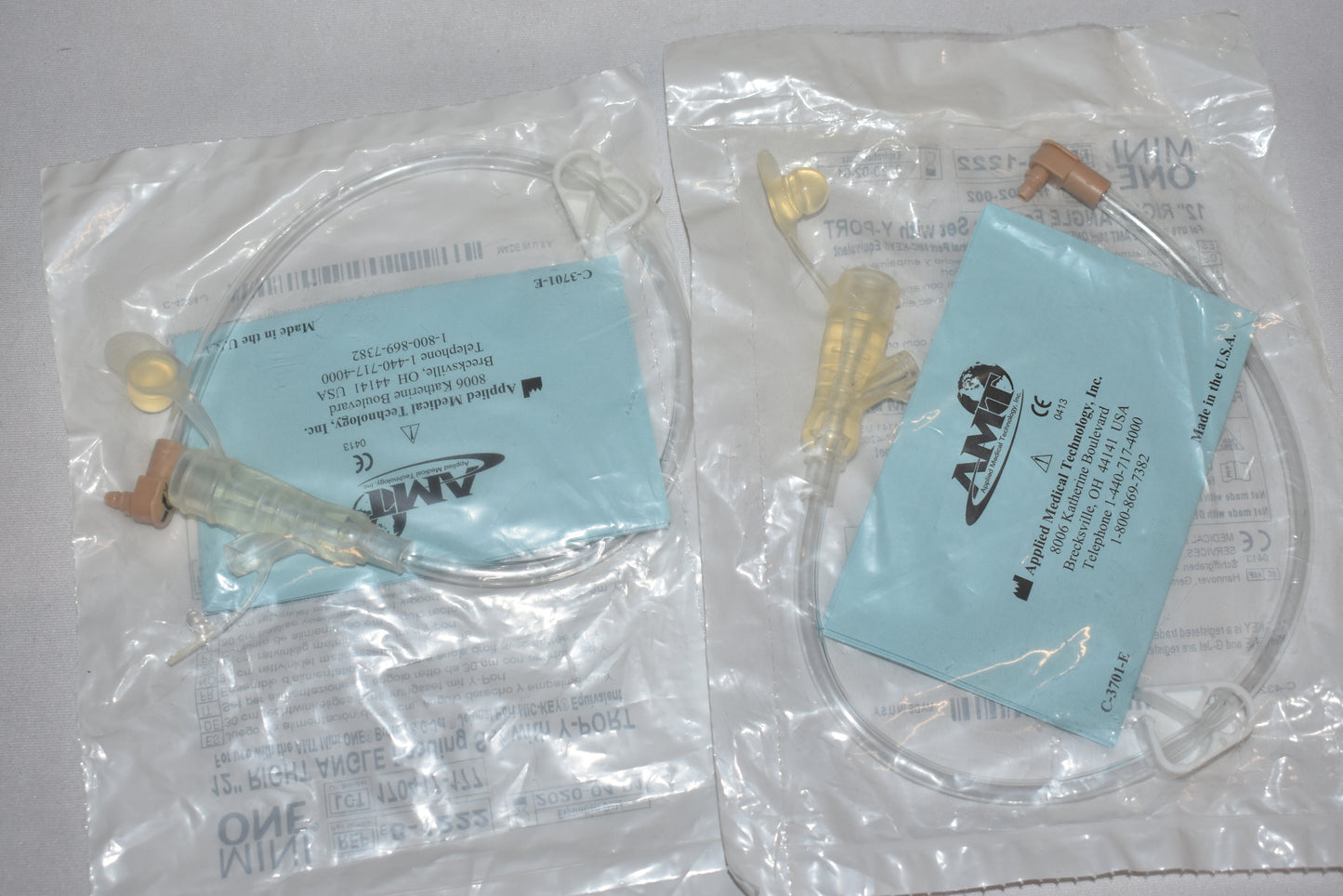Mini One 12" Right Angle Extension Clear Y-Port Legacy Feeding Set - 8-1222 - OOD - Choose A Date