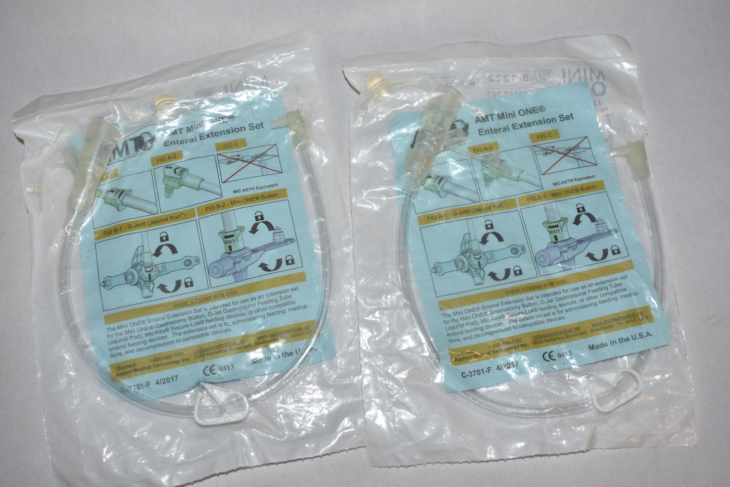 Mini One 12" Right Angle Extension Clear Y-Port Legacy Feeding Set - 8-1222 - OOD - Choose A Date