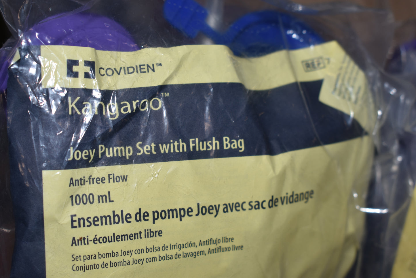 21x Kangaroo Joey & ePump Set with FLUSH Bag 1000ml Dual Feeding Pump Bags 763662 with Enfit TRN - Mixed Lot- OOD