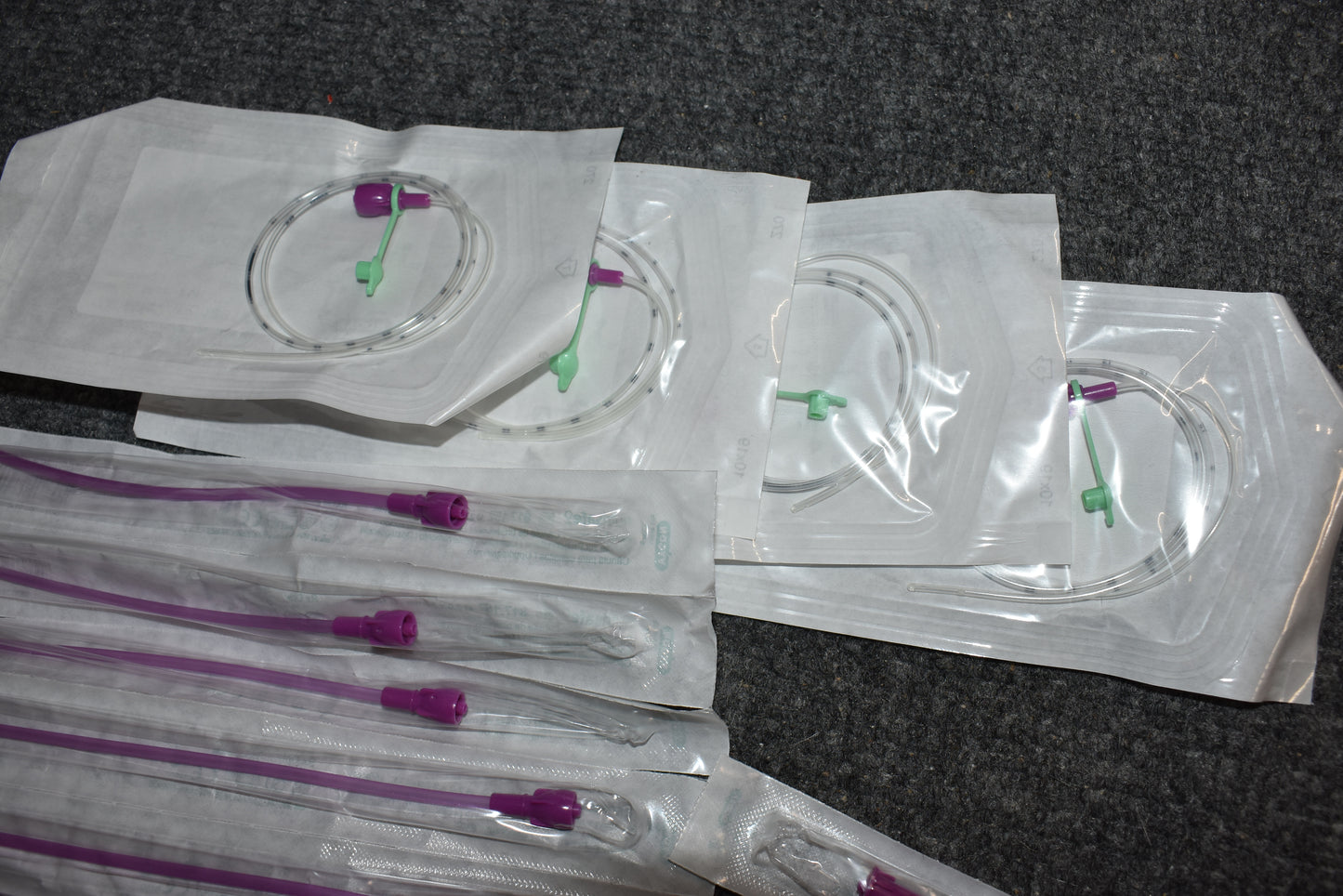 VYGON Nutrisafe2 feeding systems for neonates / preemies lot of Sampling Straws, 60cc Syringes, 6Fr NG tubes