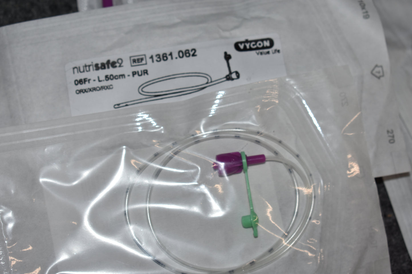 VYGON Nutrisafe2 feeding systems for neonates / preemies lot of Sampling Straws, 60cc Syringes, 6Fr NG tubes