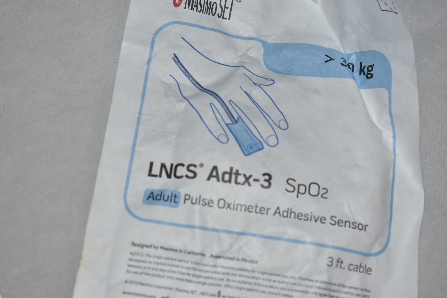 10x Masimo LNCS Adtx Sp02 Pulse Oximeter Adhesive Sensors 1859 - OOD