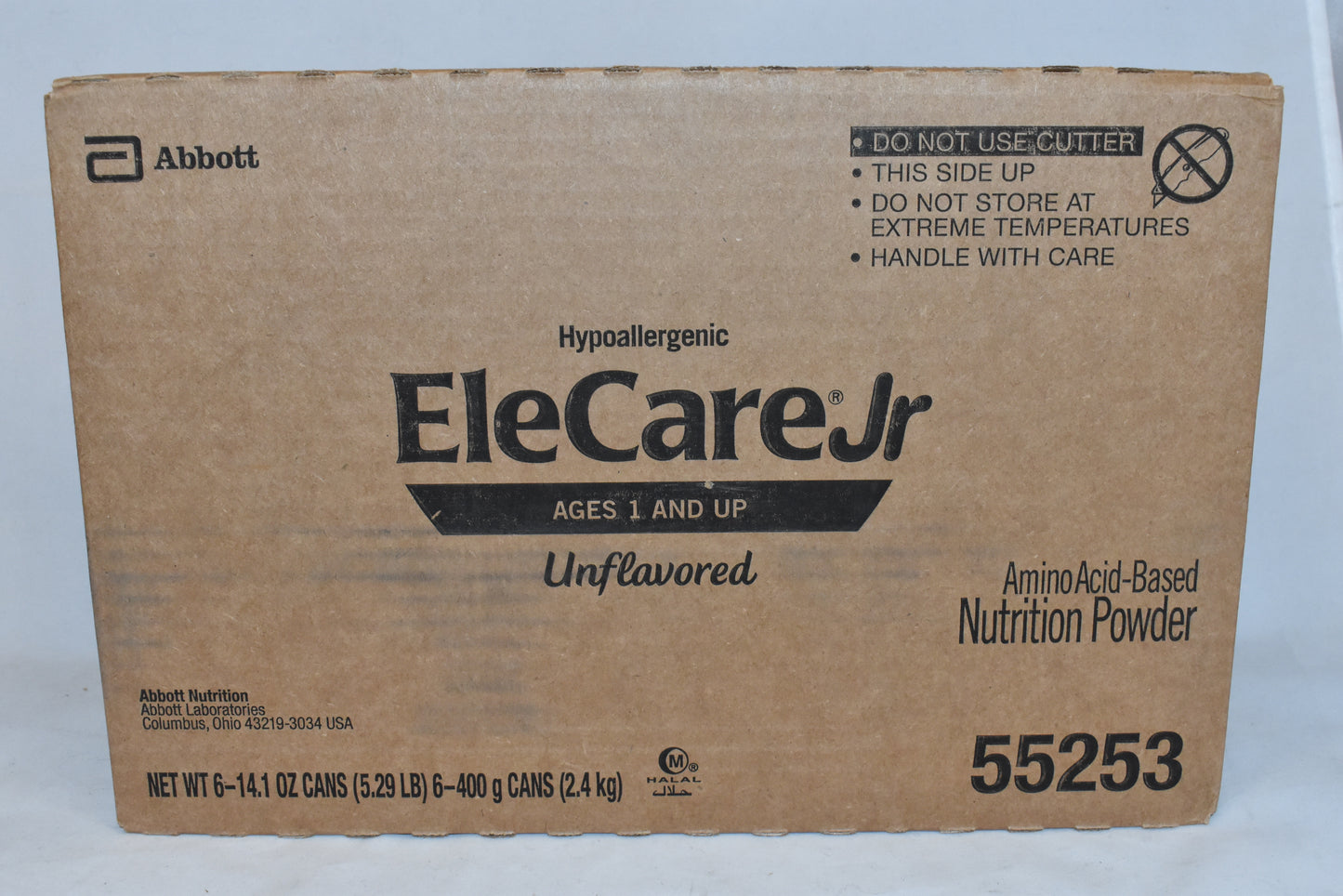 6 cans EleCare Jr Unflavored Junior Amino Acid Formula - NO DHA - CHOOSE A DATE 2026
