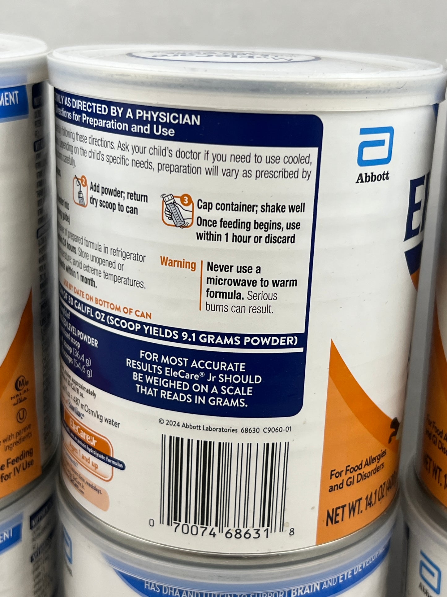 Elecare Jr Vanilla DHA Luten single can