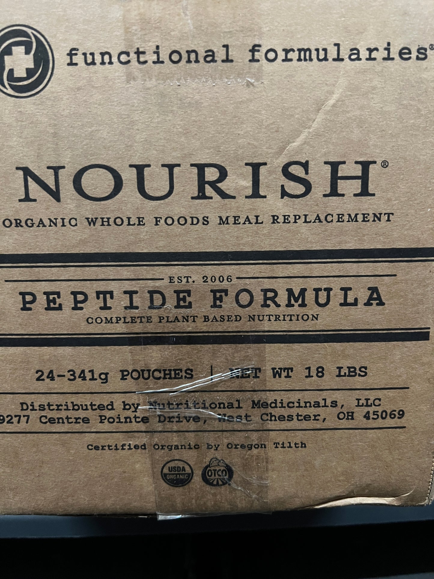 Nourish Peptide - 24 Count - Functional Formularies Pediatric Organic Blended Feeds - 24 Pouches - MAY 9, 2025