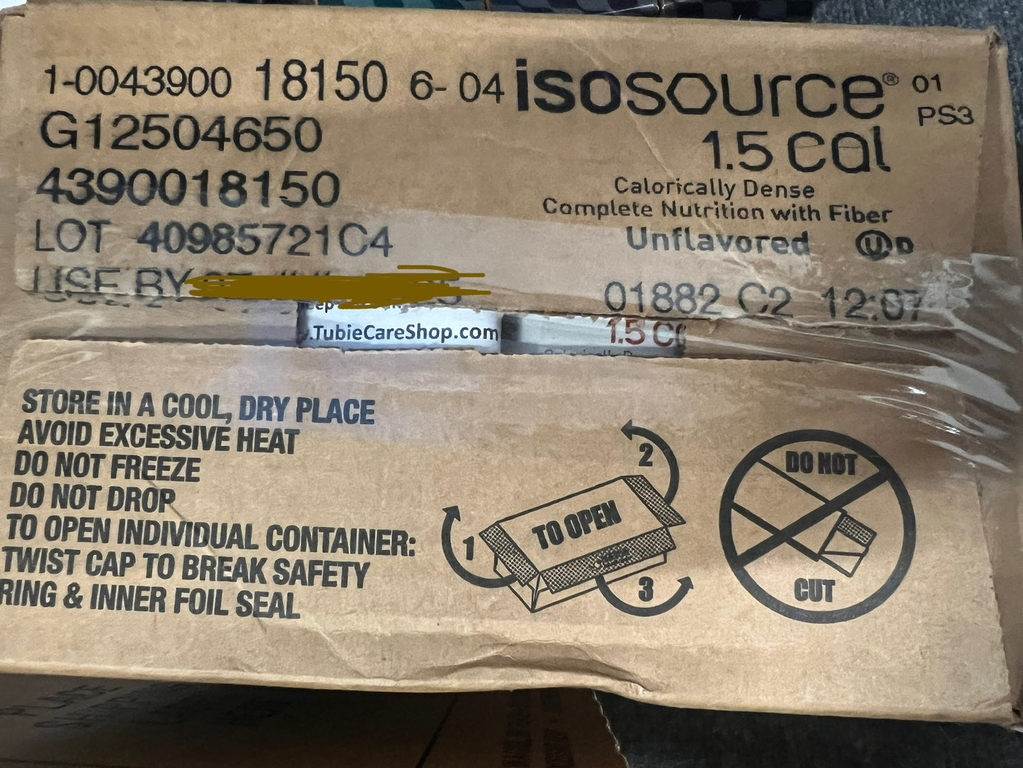 Nestle Isosource 1.5 Unflavored Calorically Dense Tube Feeds