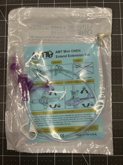 Mini One 24" Right Angle Extension 2 Port Y Legacy Feeding Set - 8-2455 - 1 Unit - Choose A Date