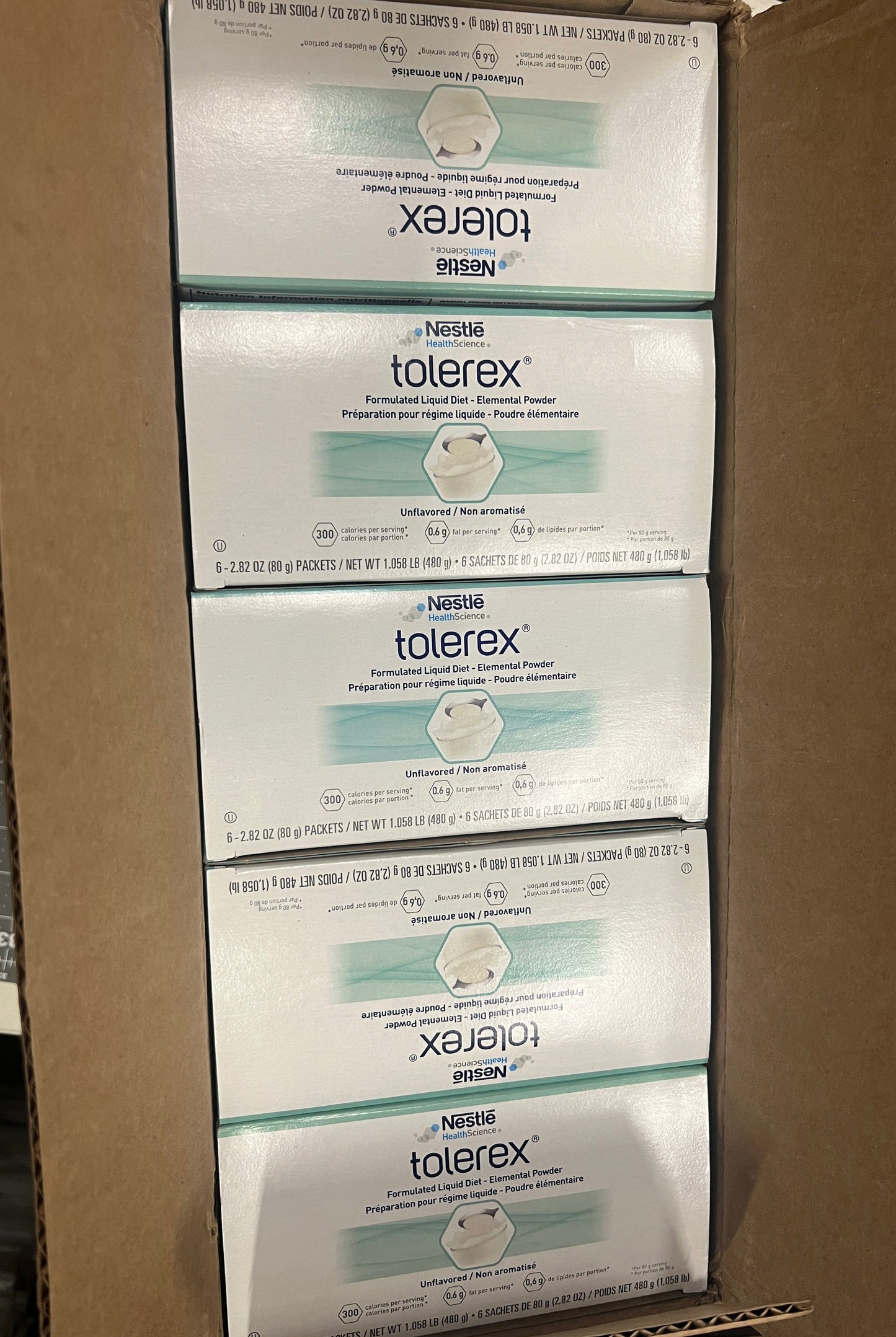 Nestle Tolerex - Elemental Powder Packets - Formulated Liquid Diet Amino Acid - Unflavored - In Date - July 2025