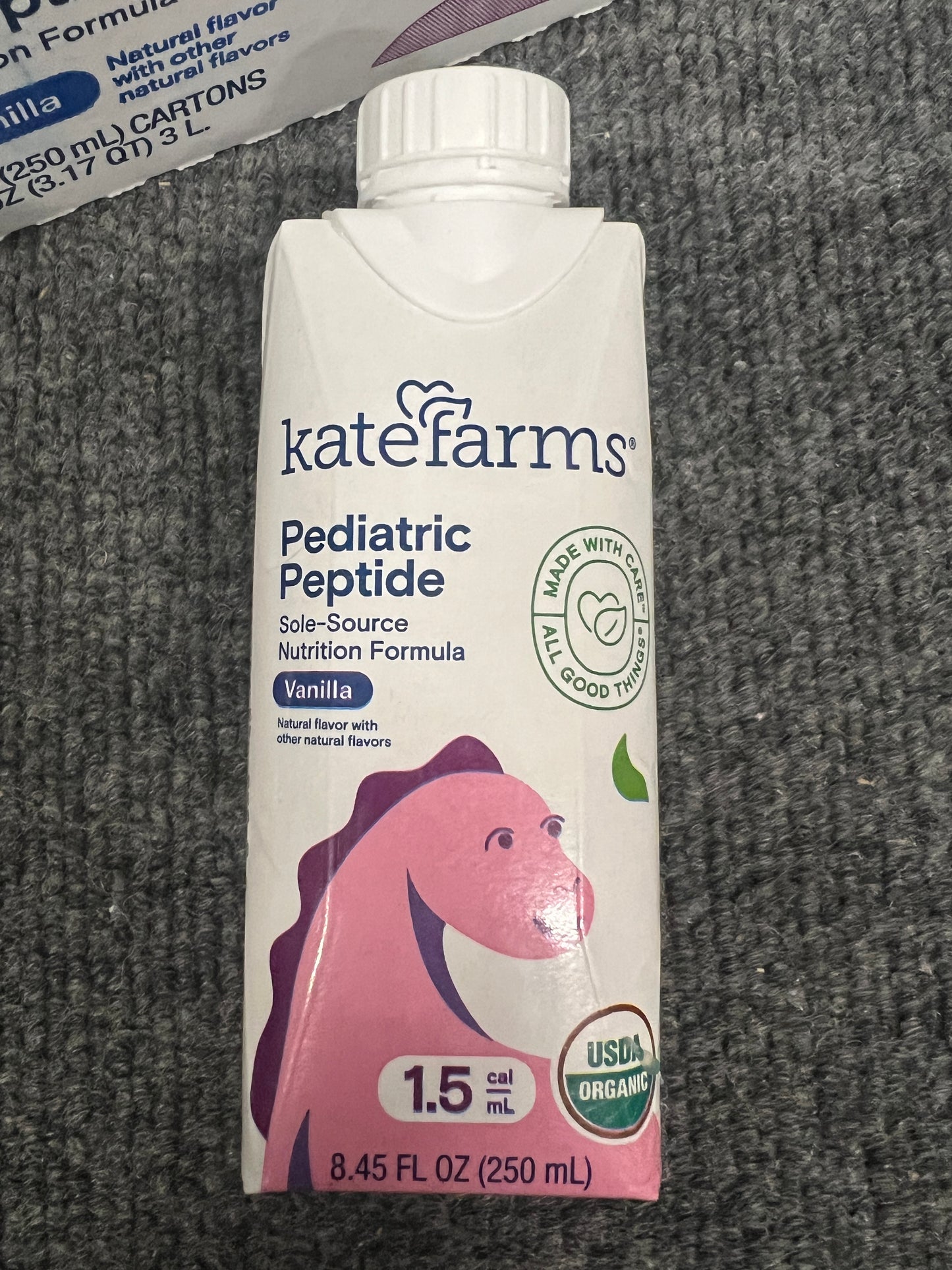 12 Cartons Kate Farm Pediatric Peptide 1.5 Plain Unflavored - In Date