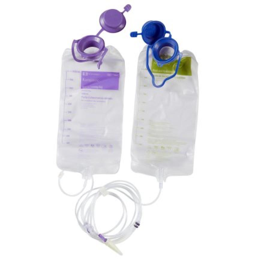 30x Kangaroo Joey Set with FLUSH Bag 1000ml Dual Feeding Pump Bags 763662 with Enfit TRN - OOD