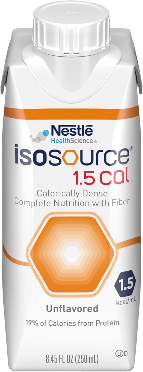 Isosource 1.5 Cal - Unflavored - Adult Complete Nutrition - 24 cartons - Choose A Date