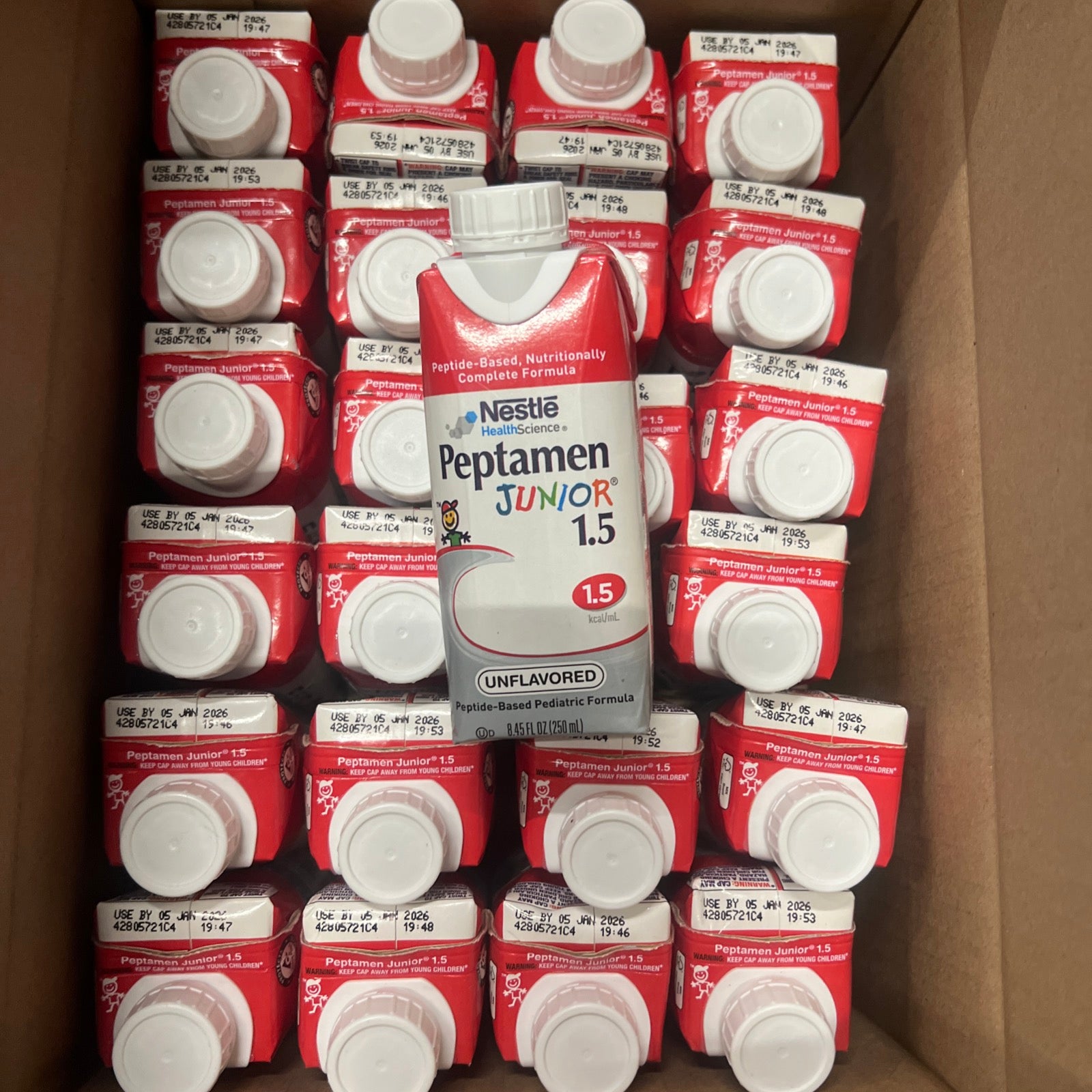 24 cartons Nestle Peptamen Junior 1.5 Unflavored