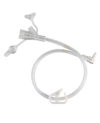 Mini CLASSIC 12" Right Angle Extension Dual Legacy Y-Port Feeding Set - 6-1222 - 1 Unit - Choose A Date (Copy)
