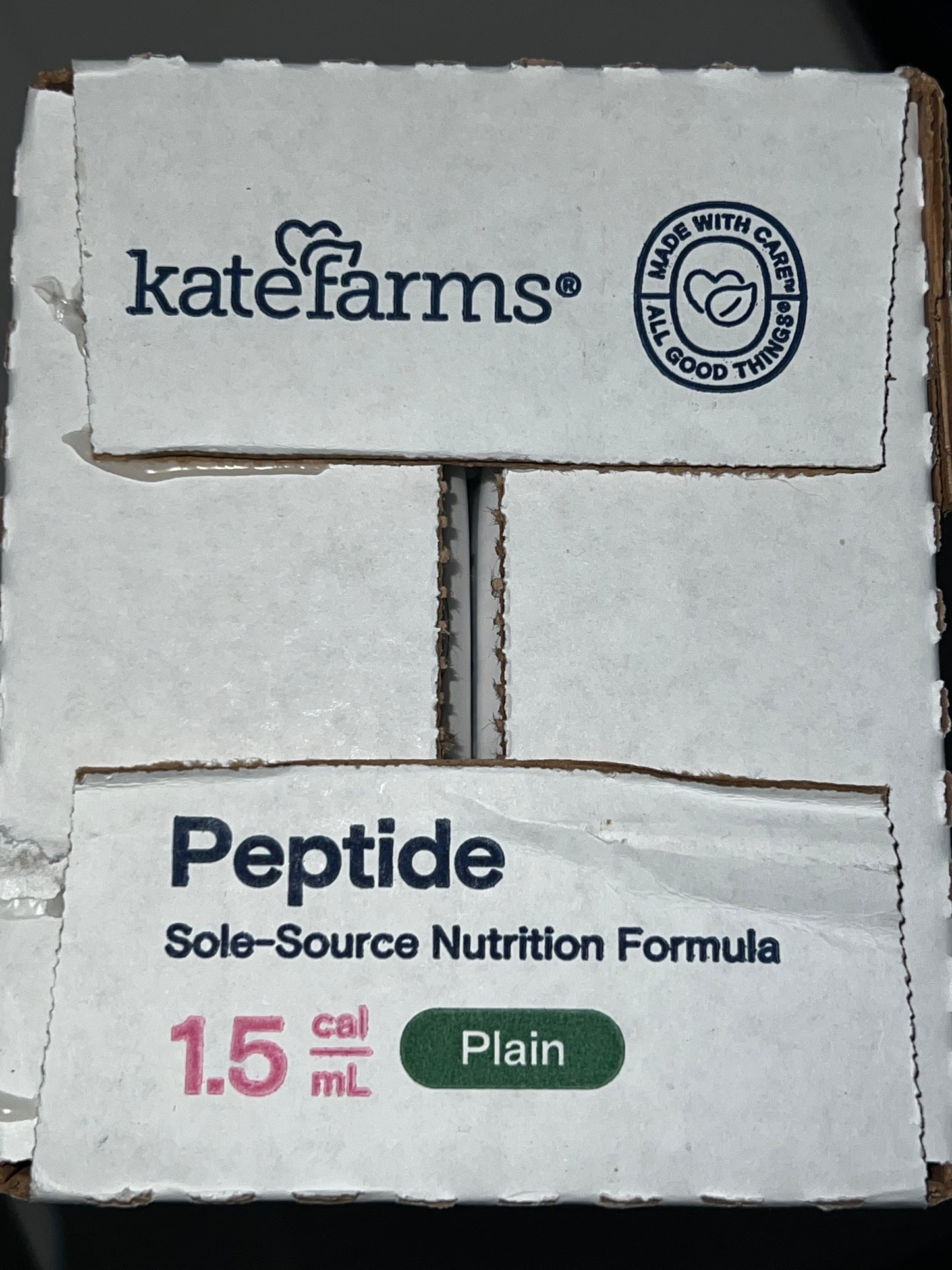 12 Cartons Kate Farm Adult Peptide 1.5 Plain Unflavored - In Date