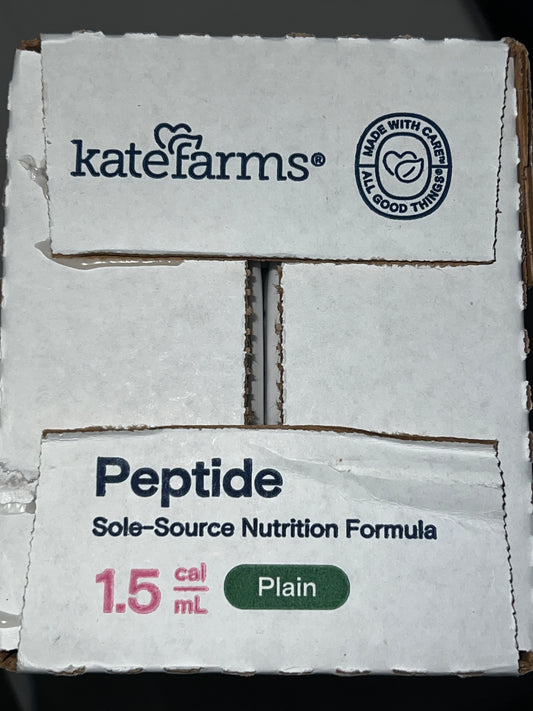 12 Cartons Kate Farm Adult Peptide 1.5 Plain Unflavored - In Date