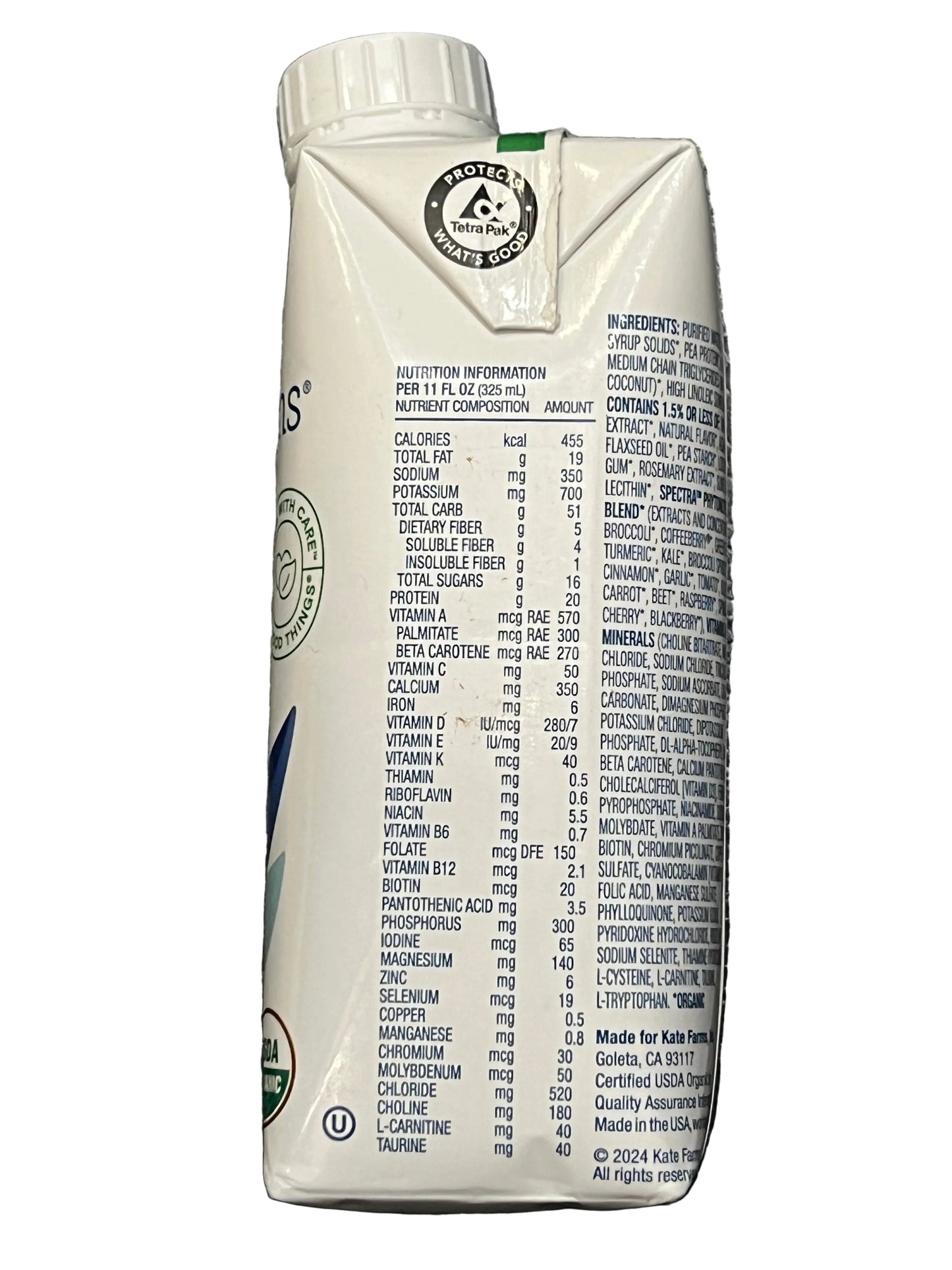 12 Cartons Kate Farm Adult Standard 1.4 Vanilla - In Date