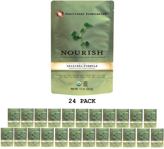 Nourish - Functional Formularies Pediatric Organic Blended Feeds - 24 Pouches - Choose A Date