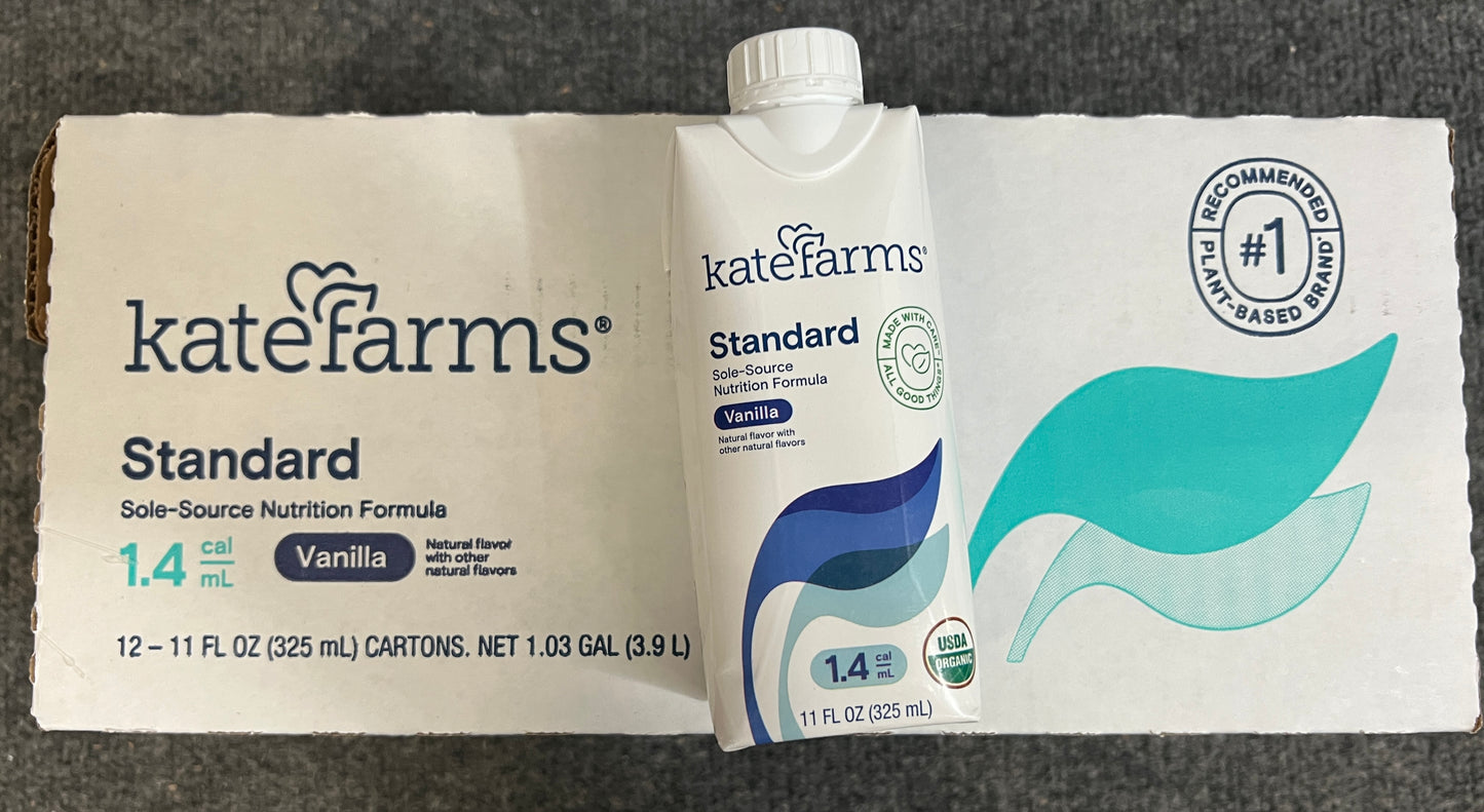 12 Cartons Kate Farm Adult Standard 1.4 Vanilla - In Date