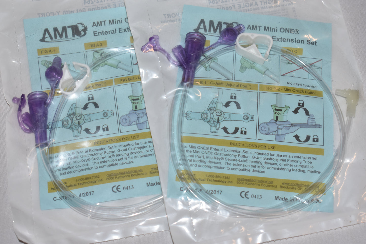 Mini One 24" Right Angle Extension 2 Port Y Legacy Feeding Set - 8-2455 - 1 Unit - Choose A Date