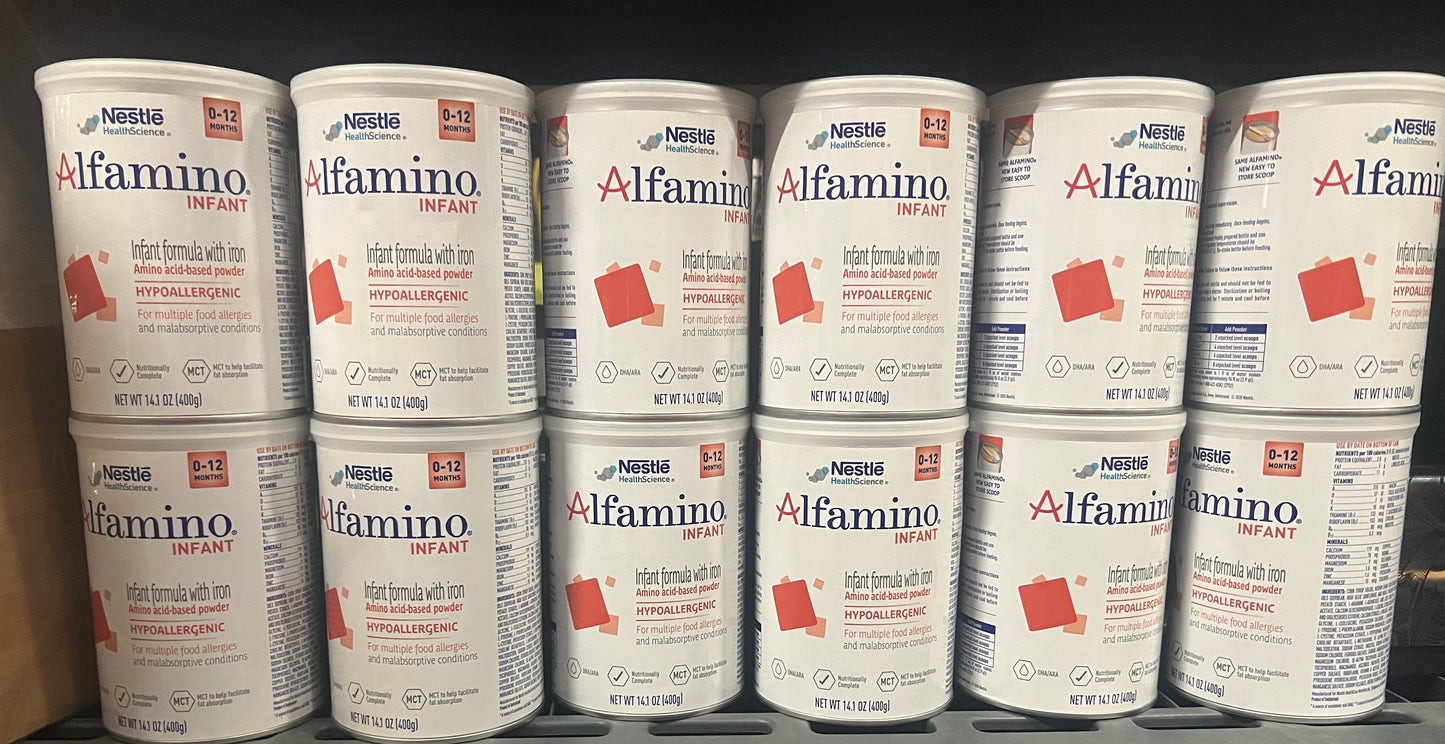 12 Cans Alfamino Infant - OOD - dated 7/7/2024