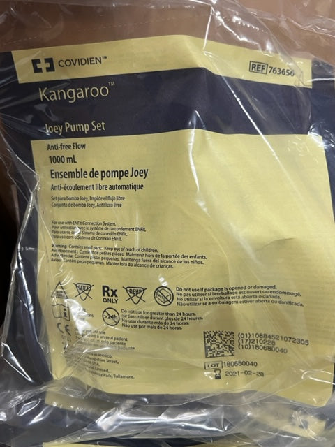 30x Kangaroo Joey 1000ml Feeding Pump Bags 763656 with Cone / Enfit TRN - OOD - Choose A Date