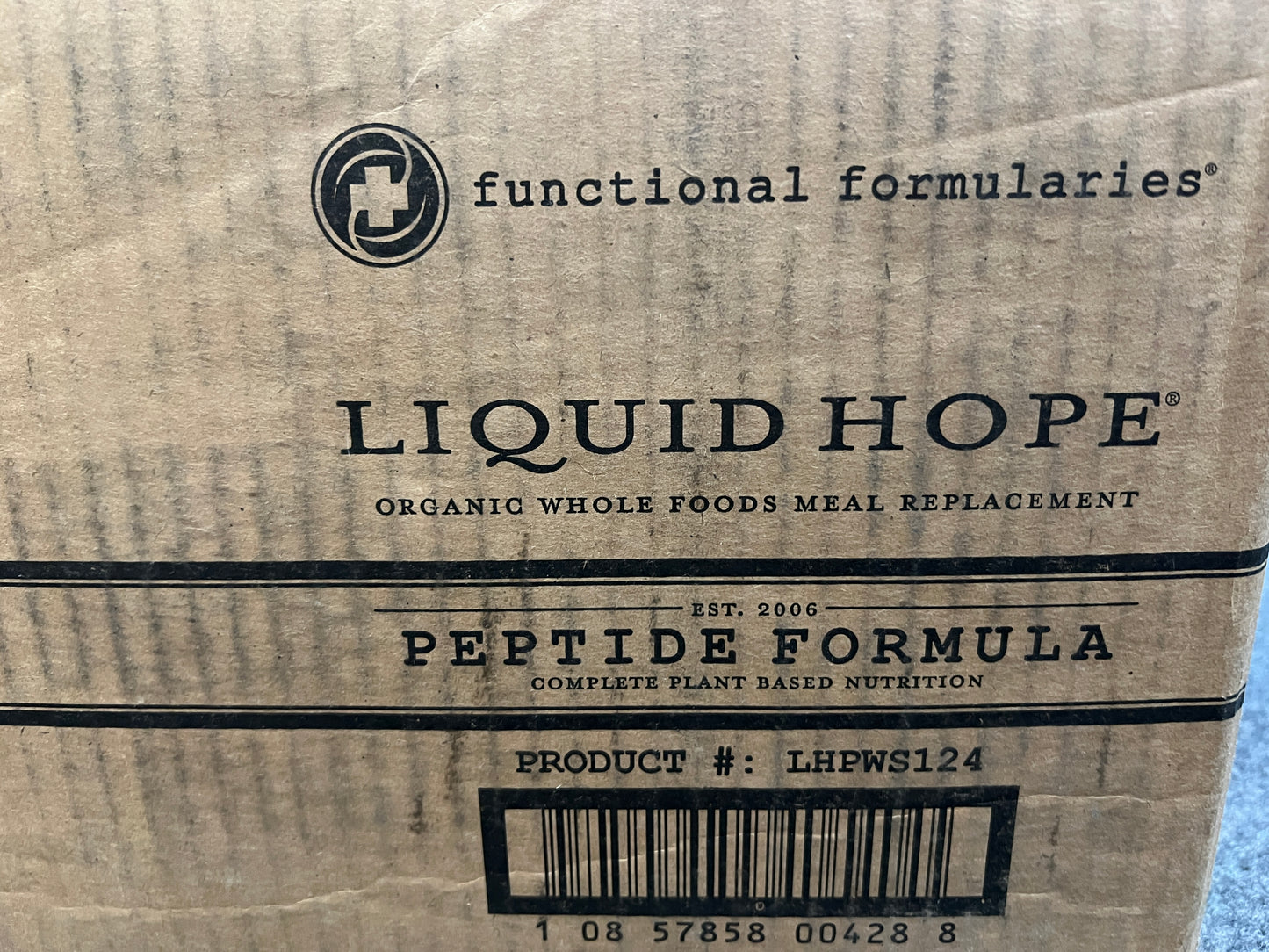 Liquid Hope: Peptide Formula - 24 Count - Functional Formularies Adult Organic Blended Feeds - Choose A Date