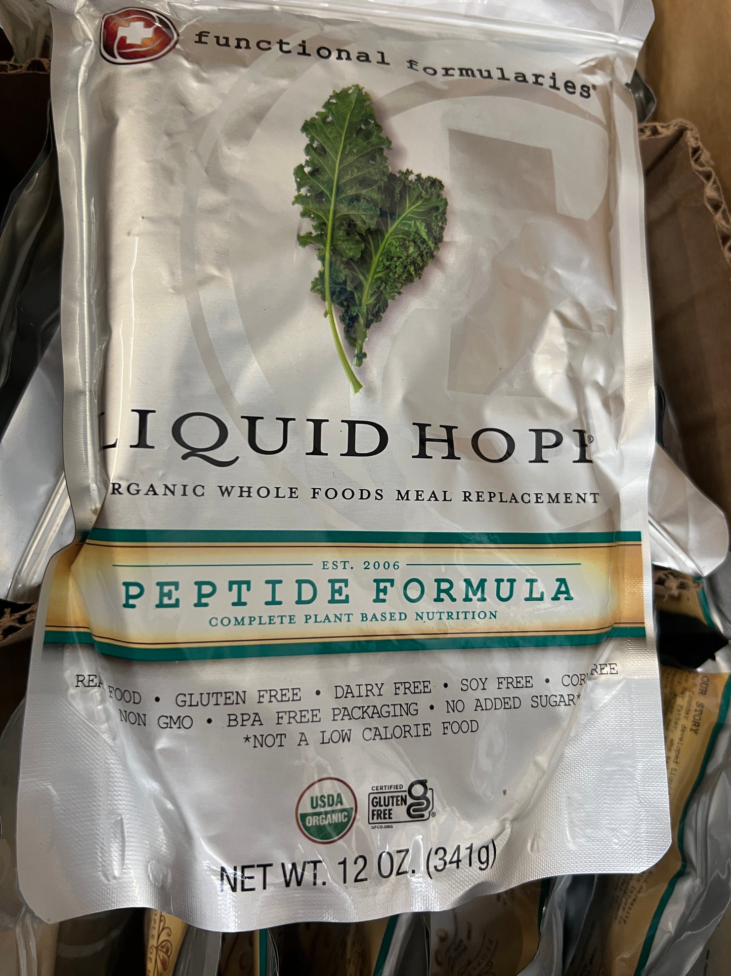 Liquid Hope: Peptide Formula - 24 Count - Functional Formularies Adult Organic Blended Feeds - Choose A Date