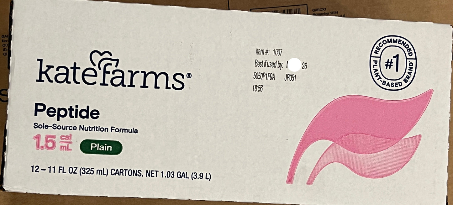 Kate Farms Peptid 1.5 adult nutrition case