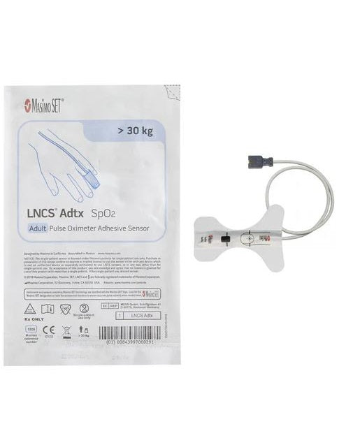 10x Masimo LNCS Adtx Sp02 Pulse Oximeter Adhesive Sensors 1859 - OOD