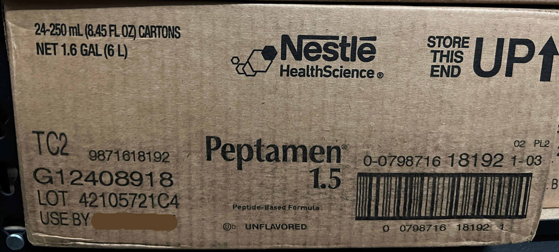 Peptamen 1.5 Unflavored Adult