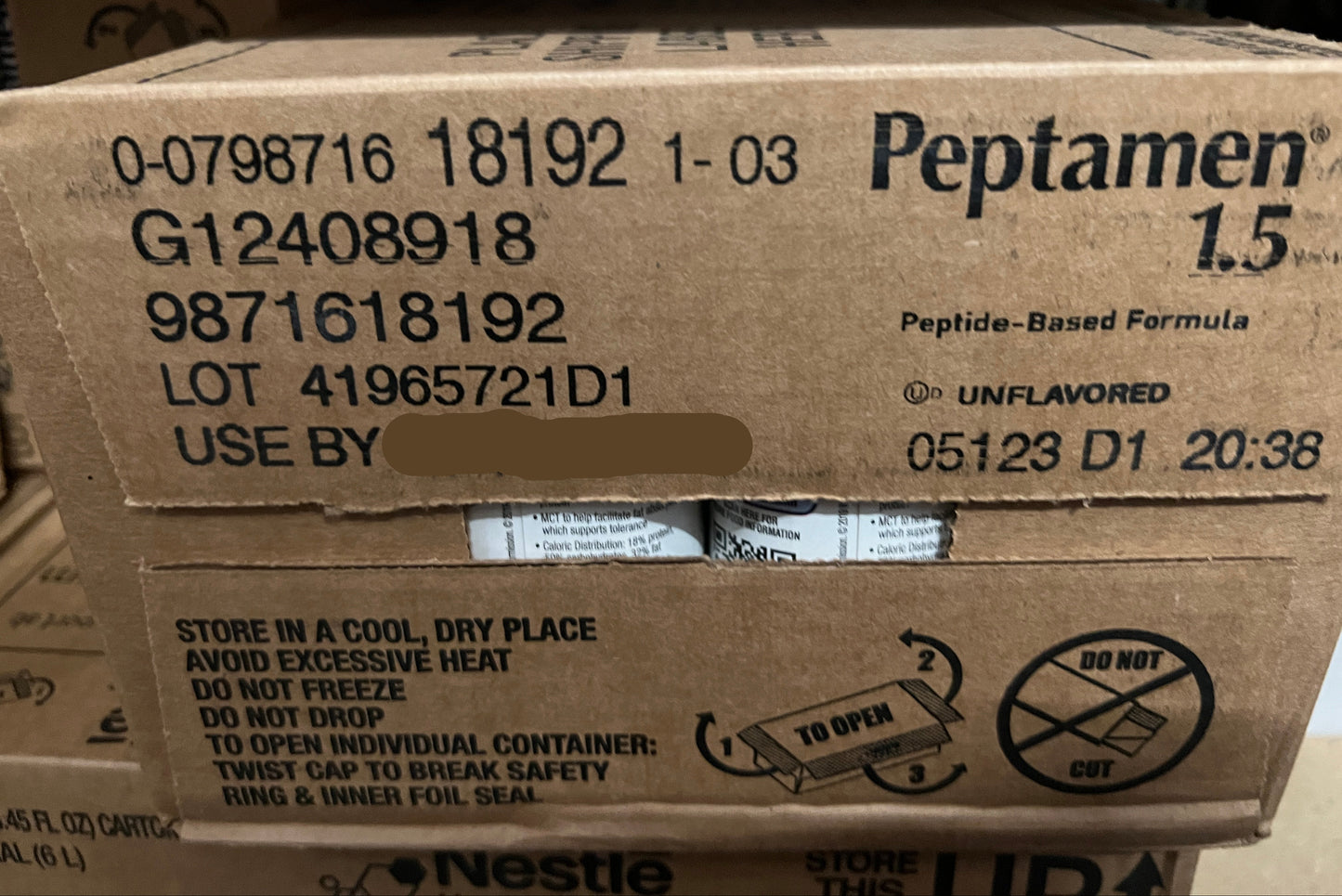 Peptamen 1.5 Unflavored Adult Side