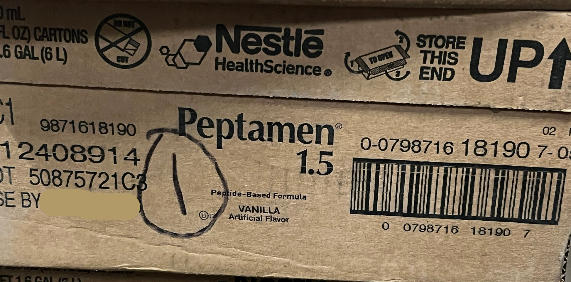 Peptamen 1.5 Vanilla Nestle Case