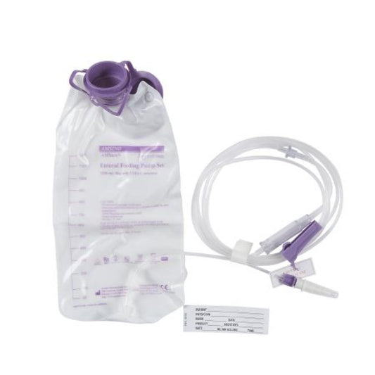 12x Sentinel AMSure Enteral Feeding Bag Pump Set, 1200 mL, with ENFit & Transition Connectors REF #ENF1200K - OOD