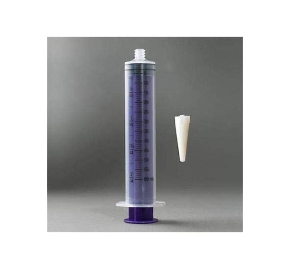 60ml / 2oz ENFIT Syringe (1/2 Ounce & 5 CC Markings) TRN Adapter Vesco VED-660TC - IN DATE