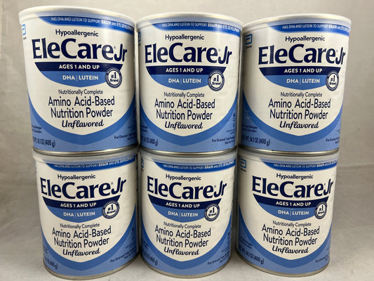 elecare jr unflavored DHA Luten  6 cans