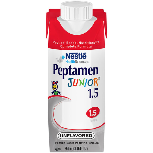 Nestle Peptamen Junior 1.5 - Unflavored - JR Complete Nutrition - 24 cartons - in date