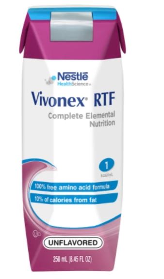 Vivonex RTF - Unflavored - Adult Complete Nutrition - Nestle - 24 cartons - in date